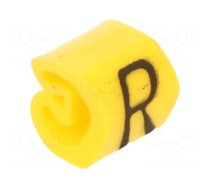 Markers | Marking: R | 1.3÷3mm | PVC | yellow | -30÷80°C | leaded | CLI C