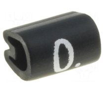 Markers | Marking: 0 | 2.9÷4.7mm | PVC | black | -45÷70°C | leaded