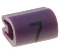 Markers | Marking: 7 | 2÷3.2mm | PVC | violet | -45÷70°C | leaded
