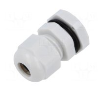 Cable gland | PG9 | polyamide | light grey