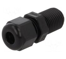 Cable gland | with long thread | PG7 | IP68 | polyamide | black | HSK-K