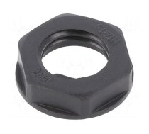 Nut | M12 | polyamide | black | -20÷90°C | Thread: metric | Pitch: 1.5