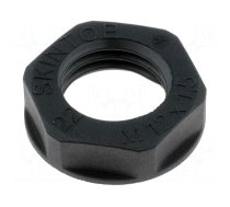 Nut | M12 | polyamide | UL94V-2 | 17mm | black | -20÷100°C | Thread: metric