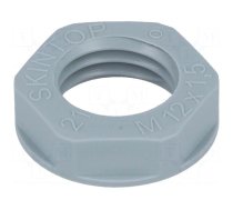 Nut | M12 | polyamide | UL94V-2 | 17mm | grey | -20÷100°C | Thread: metric