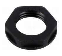 Nut | M16 | polyamide | 22mm | black | Thread: metric | Pitch: 1.5