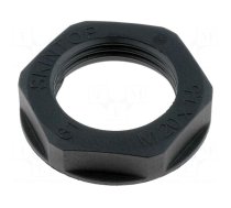 Nut | M16 | polyamide | UL94V-2 | 22mm | black | -20÷100°C | Thread: metric