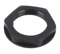 Nut | M25 | polyamide | black | -20÷90°C | Thread: metric | Pitch: 1.5