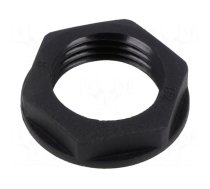 Nut | NPT1/2" | polyamide | 27mm | black | Thread: inch,NPT | Entrelec