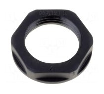 Nut | NPT3/8" | polyamide | black | -40÷100°C | Thread: inch | KMK-PA-MB