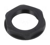 Nut | PG16 | polyamide | black | -20÷90°C | Thread: PG