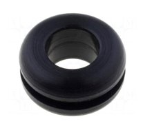 Grommet | Ømount.hole: 11mm | Øhole: 7mm | rubber | black