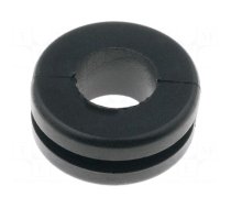 Grommet | Ømount.hole: 11mm | Øhole: 8mm | PVC | black | -30÷60°C