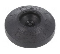 Grommet | Ømount.hole: 12mm | elastomer thermoplastic TPE | black