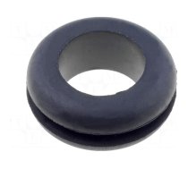 Grommet | Ømount.hole: 13.5mm | Øhole: 10mm | rubber | black