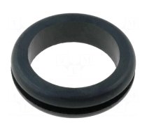 Grommet | Ømount.hole: 19mm | Øhole: 16mm | rubber | black