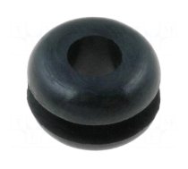Grommet | Ømount.hole: 4.8mm | Øhole: 3.2mm | rubber | black