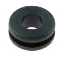 Grommet | Ømount.hole: 8mm | Øhole: 5mm | rubber | black