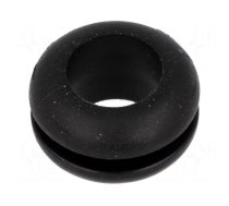 Grommet | Ømount.hole: 9.5mm | Øhole: 8mm | PVC | black | -30÷60°C