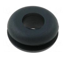 Grommet | Ømount.hole: 9mm | Øhole: 5.8mm | rubber | black