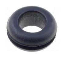 Grommet | Ømount.hole: 9mm | Øhole: 6.5mm | rubber | black