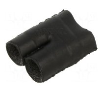 Cable breakout | glued | 6.6mm | black | elastomer crosslinked | T