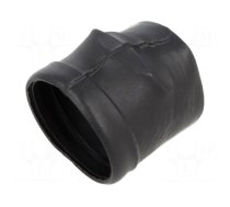 Heat shrink boot | glueless,angular | 9.3mm | black | -75÷175°C