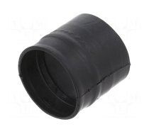 Heat shrink boot | glueless,straight | 13mm | L: 38mm | black | RAYCHEM