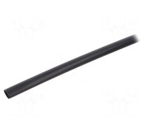 Heat shrink sleeve | 7.6mm | black | Diam.after shrinking: 1.7mm