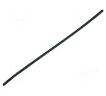 Heat shrink sleeve | glueless | 2: 1 | 9.5mm | L: 1m | black | polyolefine