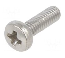 Screw | M2.5x8 | 0.45 | Head: cheese head | Phillips | DIN 7985