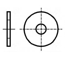 Washer | round | M3 | D=9mm | h=0.8mm | A2 stainless steel | DIN 9021