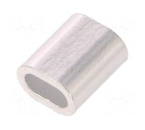 Ferrule | aluminium | for rope | Ørope: 2.5mm