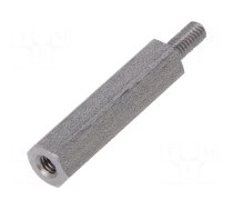 Screwed spacer sleeve | 20mm | Int.thread: M2,5 | Ext.thread: M2,5