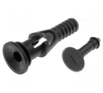 Fastener for fans and protections | plastic | black | 4.5mm