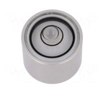 Spirit level | H: 13mm | aluminium | Body: natural | bull's eye levels