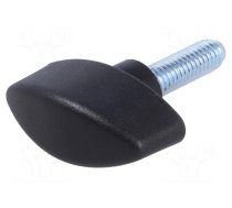 Knob wing | Ext.thread: M6 | 20mm | H: 20mm | polyamide | W: 32mm