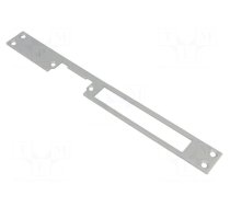 Frontal plate | for electromagnetic lock | grey | steel