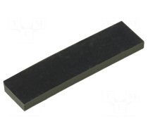 Self-adhesive foot | H: 1.5mm | black | rubber | W: 20mm | L: 5mm