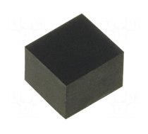 Self-adhesive foot | H: 3.5mm | black | rubber | W: 5mm | L: 4.5mm