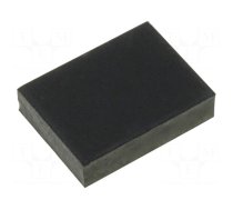 Self-adhesive foot | H: 3mm | black | rubber | W: 11.5mm | L: 8mm