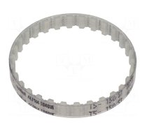 Timing belt | T5 | W: 6mm | H: 2.2mm | Lw: 150mm | Tooth height: 1.2mm