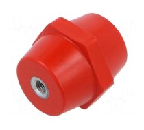 Support insulator | L: 50mm | Ø: 35mm | 2kV | UL94V-0 | Thread len: 17mm