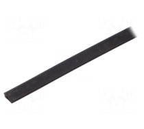 Hole and edge shield | EPDM | L: 10m | black | H: 10mm | W: 4mm