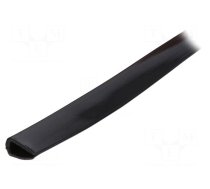 Hole and edge shield | PVC | L: 10m | black | H: 14mm | W: 7mm | -30÷70°C