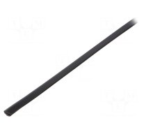 Hole and edge shield | PVC | L: 10m | black | H: 6mm | W: 4mm | -30÷70°C