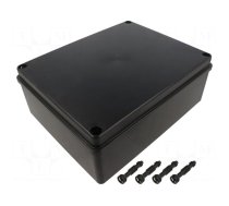 Enclosure: multipurpose | X: 190mm | Y: 240mm | Z: 90mm | black | IP65