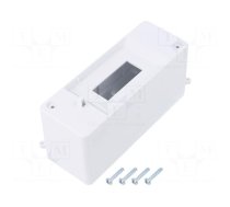 Enclosure: for modular components | IP20 | white | No.of mod: 2 | 400V