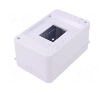 Enclosure: for modular components | IP30 | white | No.of mod: 4 | ABS