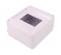 Enclosure: for modular components | IP30 | white | No.of mod: 6 | ABS