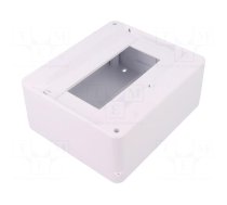 Enclosure: for modular components | IP30 | white | No.of mod: 8 | ABS